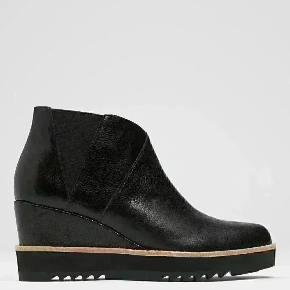 Eileen Fisher Caddy Black Embossed Size 5.5.BRAND NEW (Save $110.00) - Picture 4 of 9
